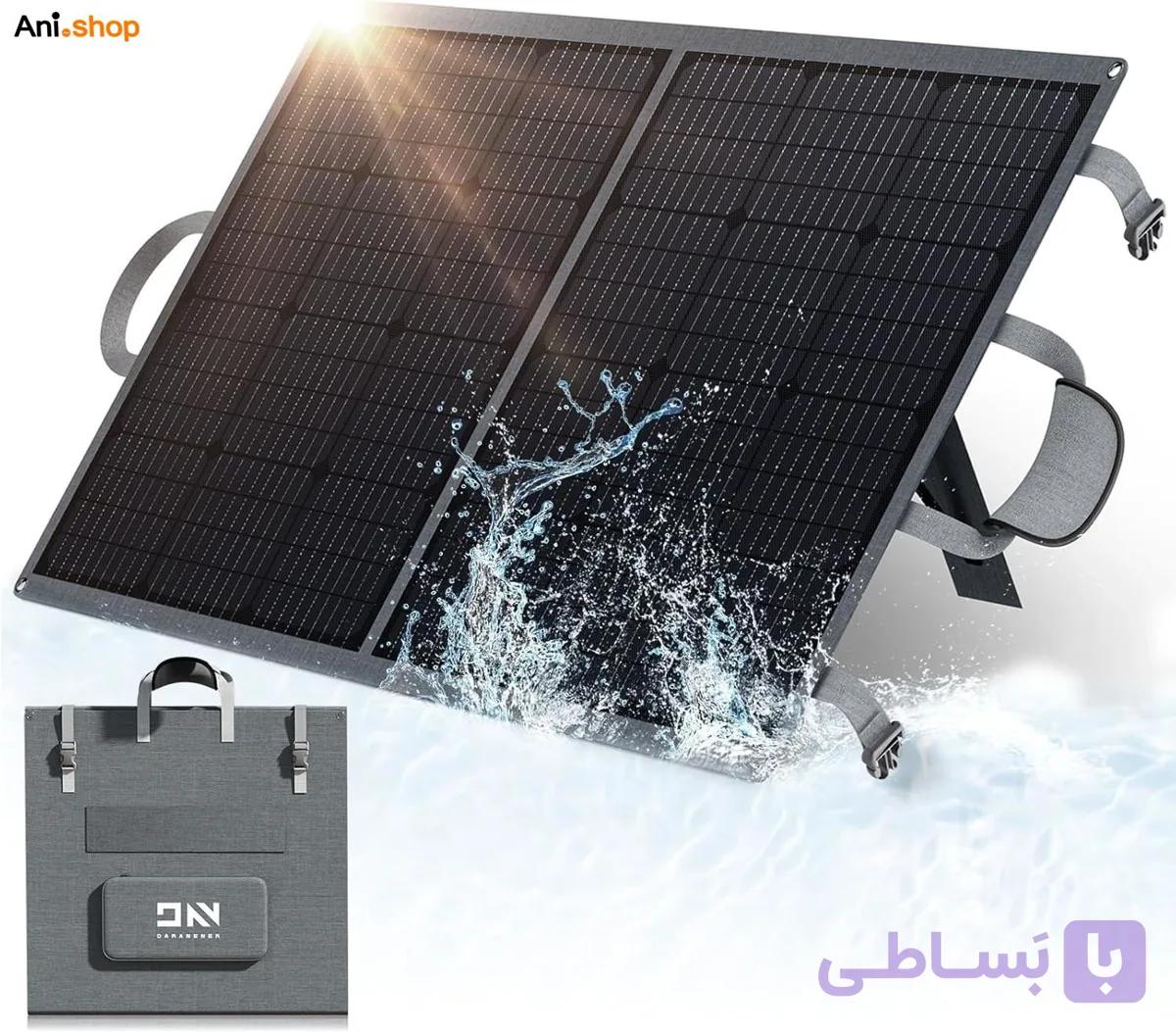 پنل خورشیدی 100 وات تاشو قابل حمل سایز 55×110 — تصویر 1