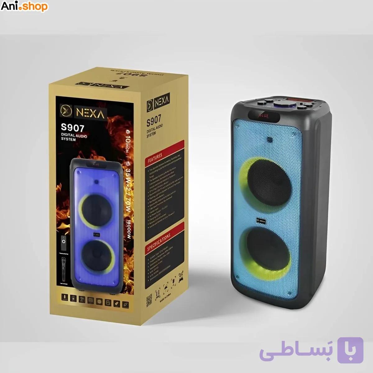 اسپیکر بلوتوثی قابل حمل نکسا مدل S907 — تصویر 1