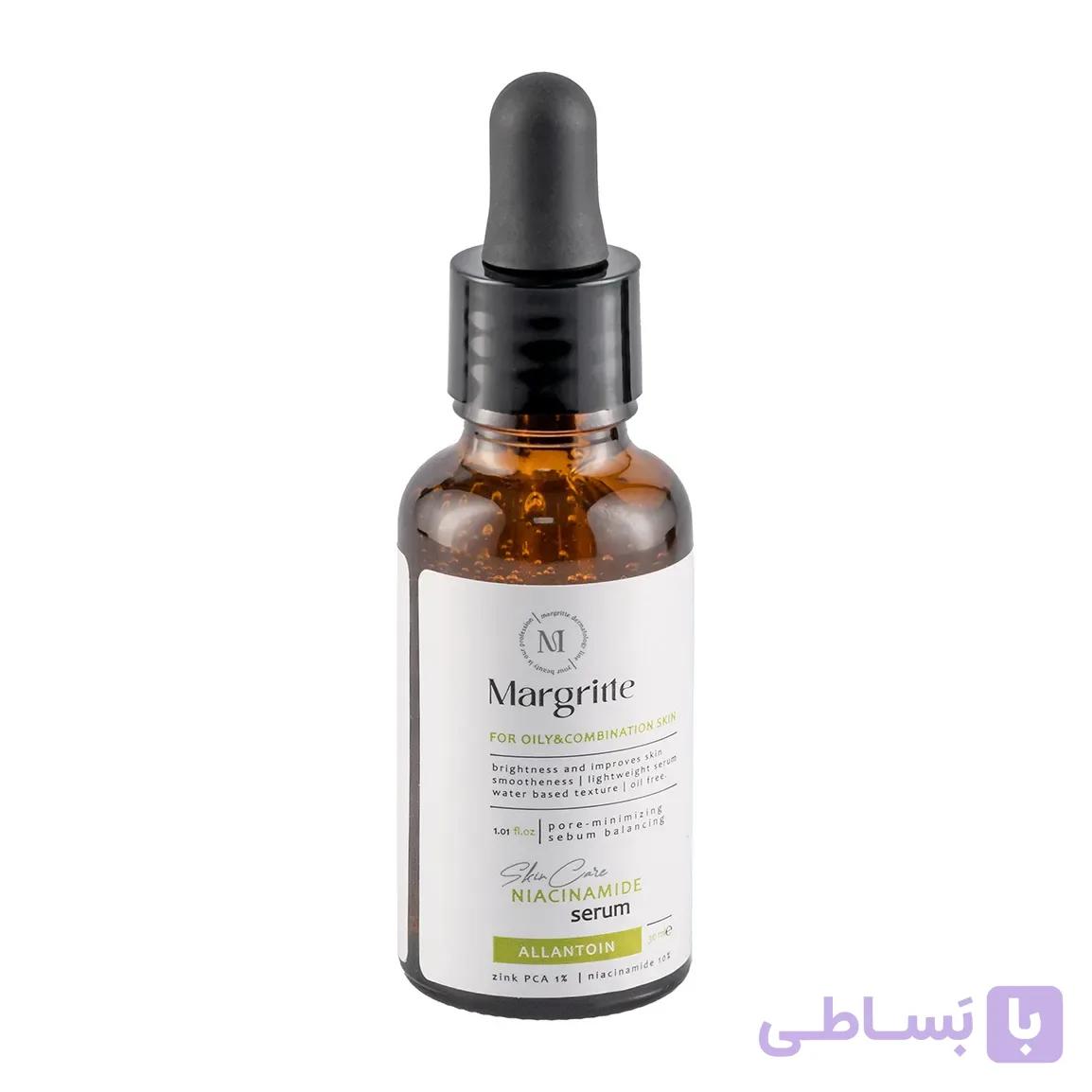 سرم نیاسین آمید مارگریت مناسب پوست چرب و مختلط حجم 30 میلی لیتر — تصویر 1