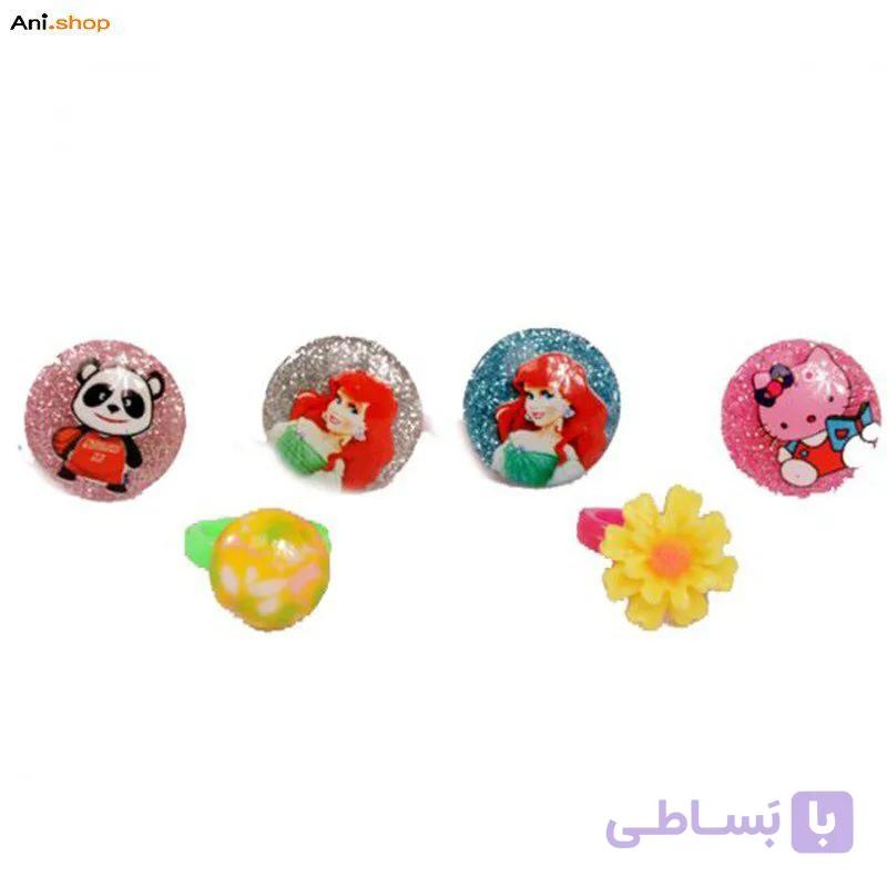 انگشتر کودکانه بسته ی 6 عددیdz7
