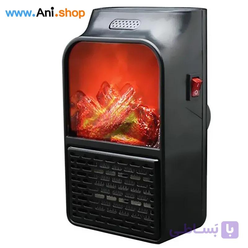 فن هیتر پرتابل شومینه ای 1000w وات ریموت دار — تصویر 1