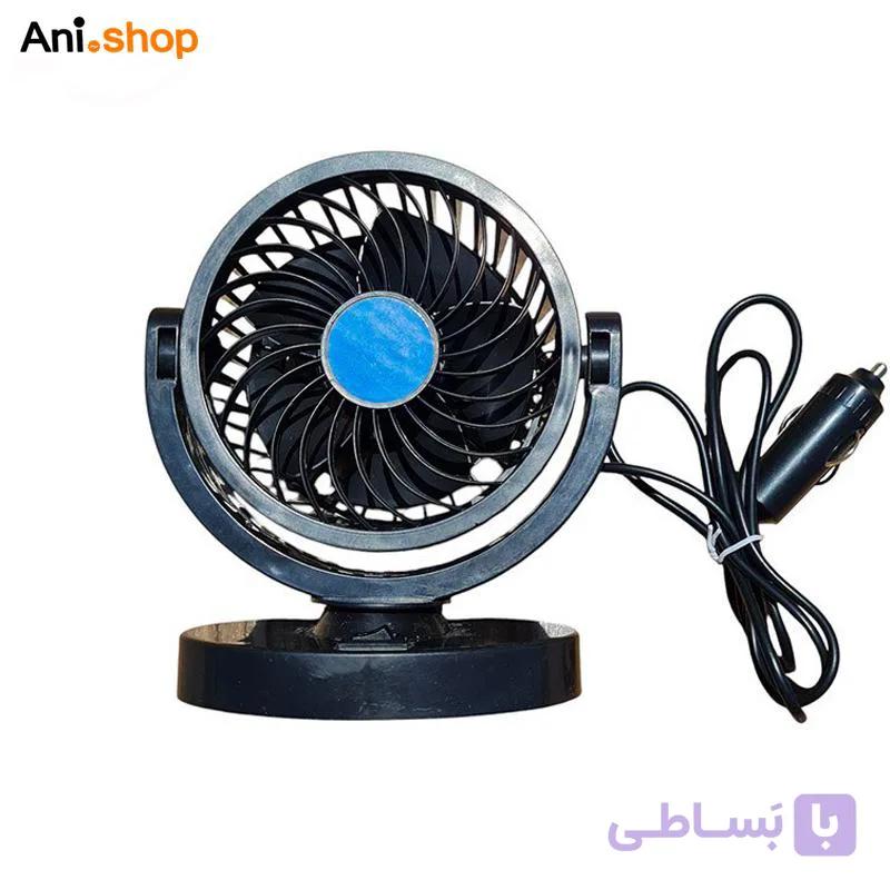 پنکه فندکی ۱۲ ولت ماشینی تک قلو — تصویر 1