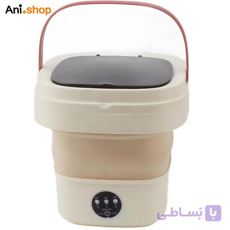 مینی واش پرتابل سیلیکونی تاشو با سبد خشک کن — تصویر 1