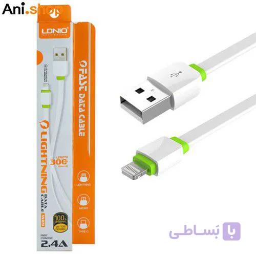 کابل پاور بانک آیفون LDNIO-XS073 کد 68