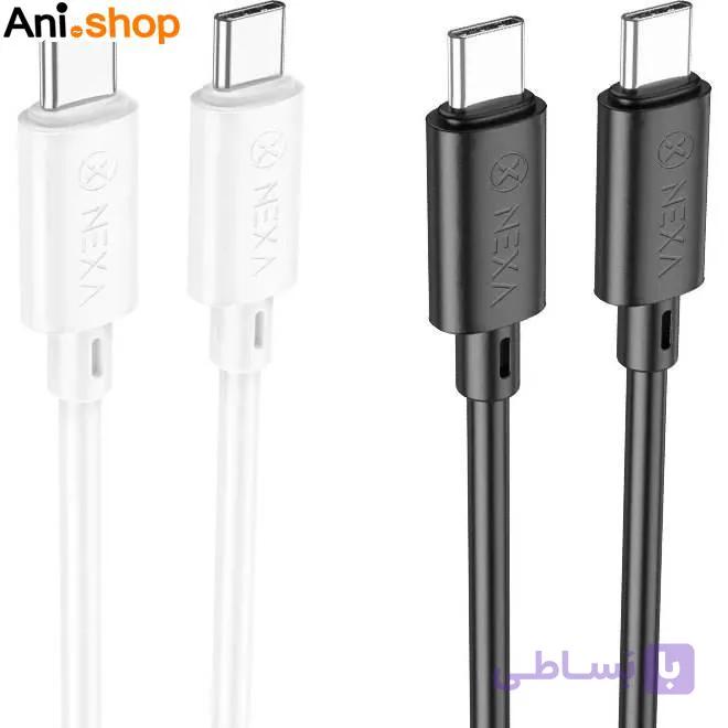 کابل شارژ 60 وات نکسا مدل L1 با سری تایپ سی به تایپ سی — تصویر 1