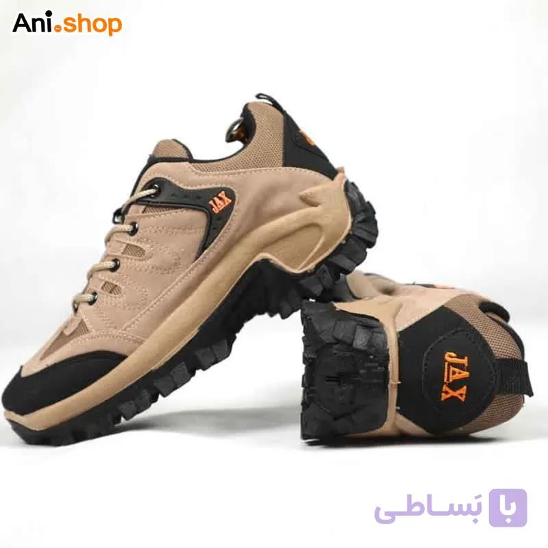 کتونی جکس مردانه کرم کوهنوردی کمپینگ اسپرت jax کوهستان — تصویر 1