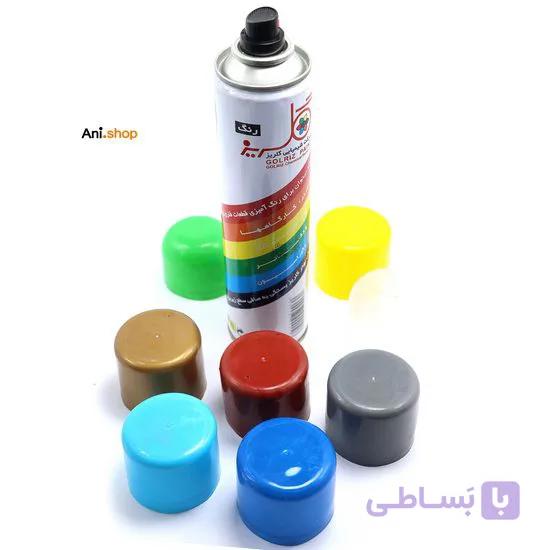 اسپری رنگ در هشت رنگ مختلف