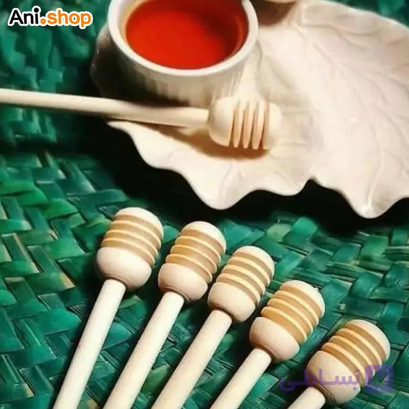 قاشق عسلی چوبی