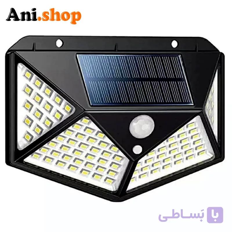 چراغ دیوارکوب خورشیدی سه حالته سنسوردار مدل bk-100 — تصویر 1