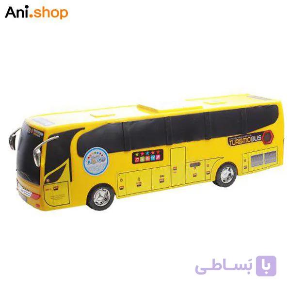 اسباب بازی اتوبوس مسافربری Turismo Bus کد 72 (نارنجی ، قرمز ، زرد ) — تصویر 1