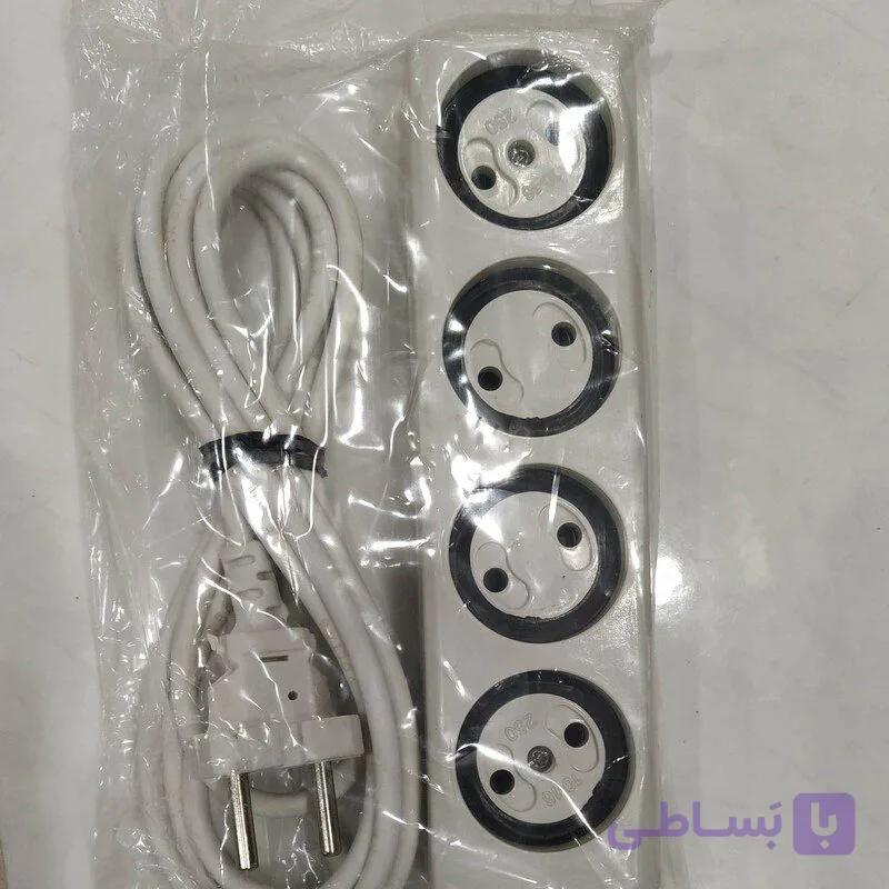 محافظ برق 4 خانه بدون کلید توان