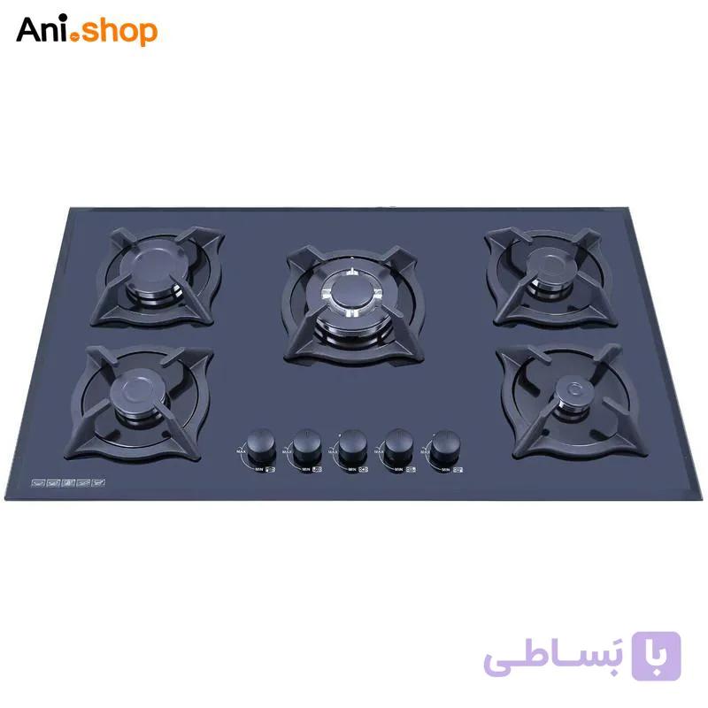 اجاق گاز شیشه ای 5 شعله تکنو تک