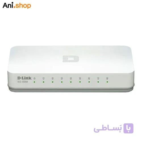 نام محصول :سوئیچ ۸ پورت ۱۰,۱۰۰,۱۰۰۰ مگابیت دی-لینک DGS-1008A