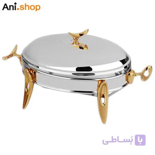 سوفله بیضی متوسط قایقی طلایی مدل UN-3857 کد 196