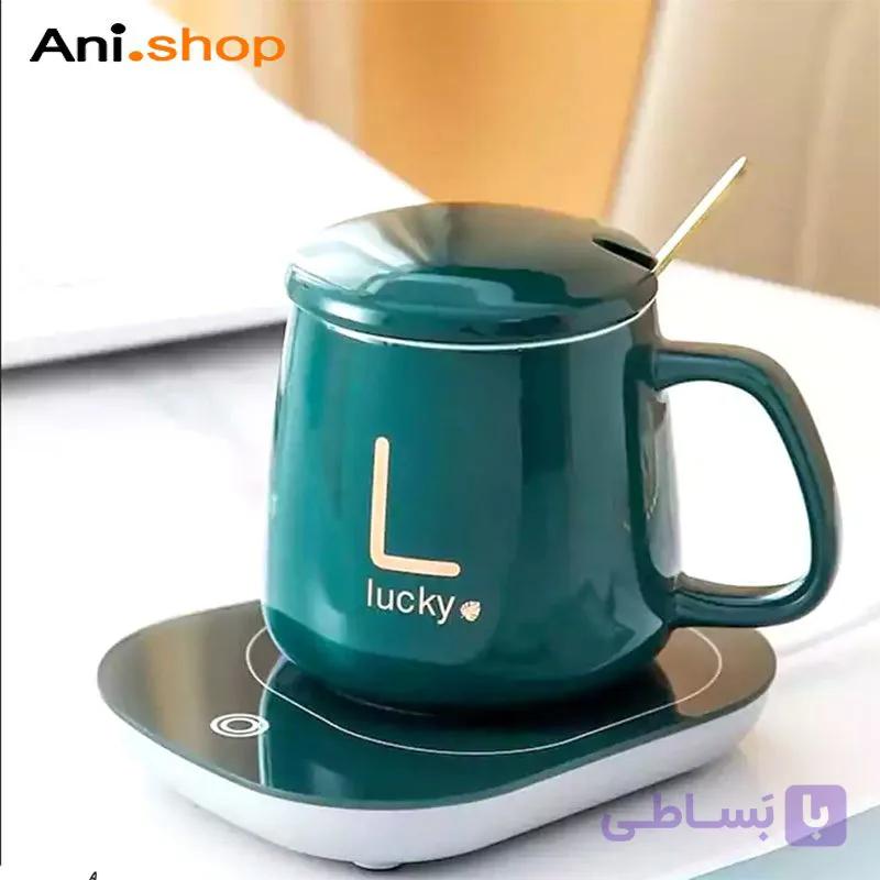 ماگ هیتردار برقی لاکی صورتی — تصویر 1