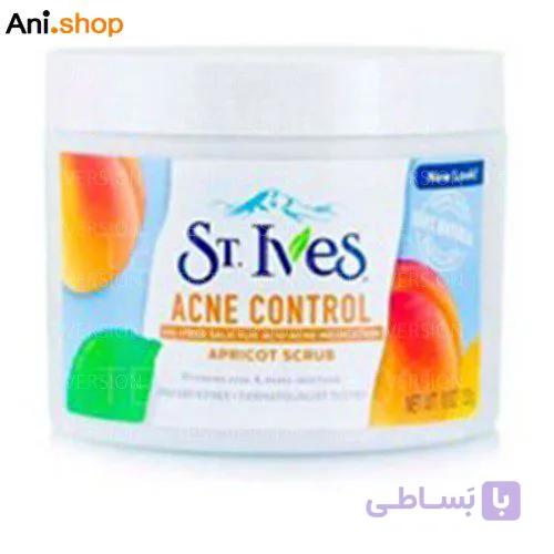 اسکراب ضد جوش کاسه ای سینت ایوز مدل ST.IVES ACNE CONTROL//اورجینال// حجم 233 گرم کد 112