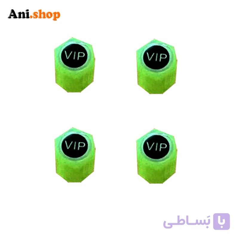 سر والف لاستیک خودرو مدل شبرنگ VIP- بسته 4 عددی — تصویر 1