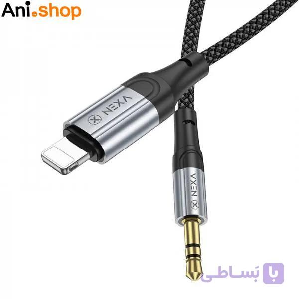 کابل آیفون به جک 3.5 میلی متری (Lightning To Aux) نکسا (NEXA) طول 1 متر مدل LX3 — تصویر 1