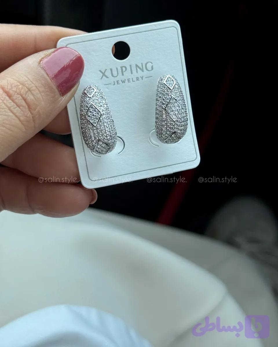 گوشواره ژوپینگ نقره ای