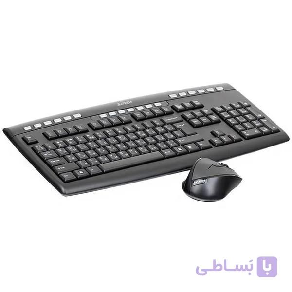 کیبورد و موس بی سیم A4Tech 9200F — تصویر 1