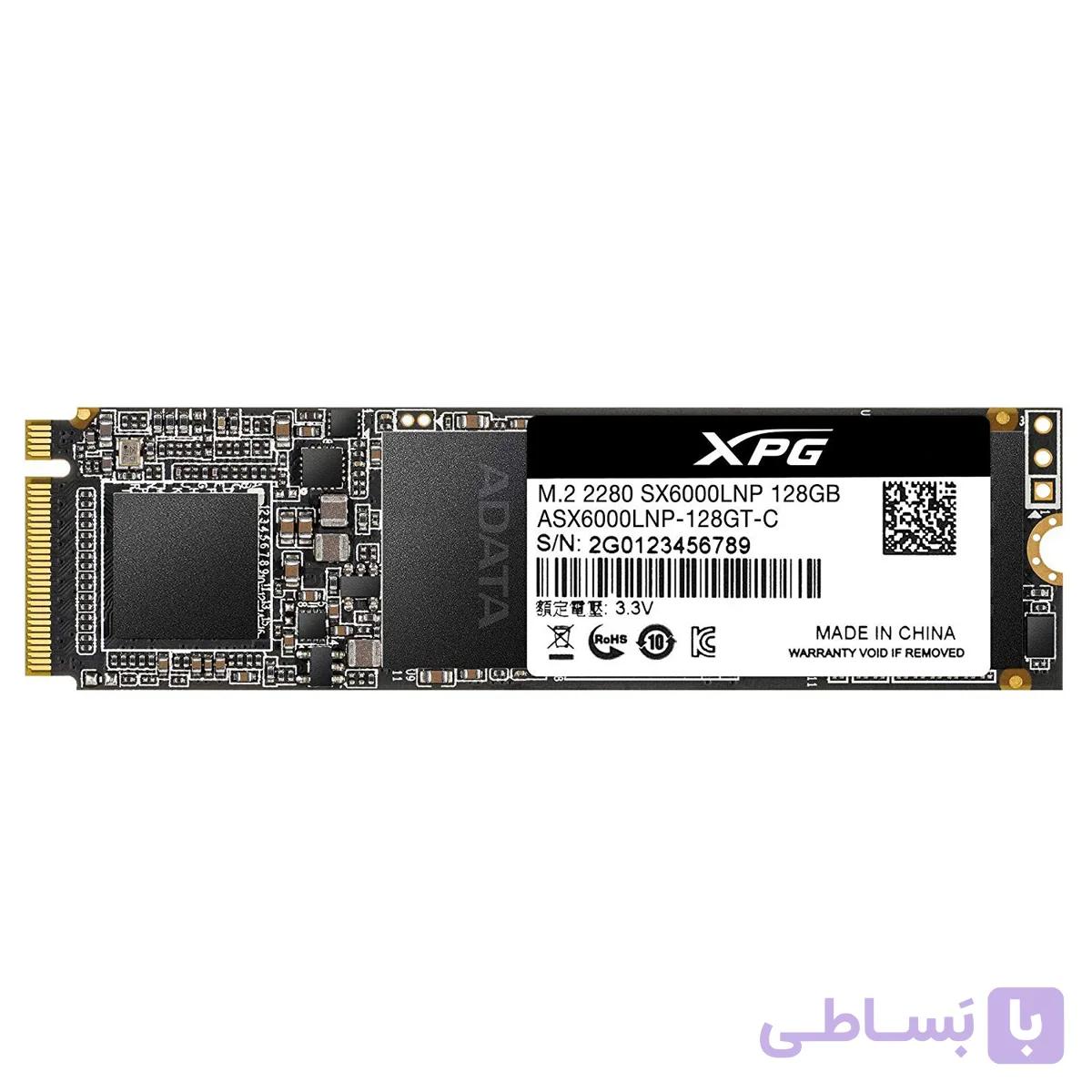 اس اس دی اینترنال XPG مدل SX6000 lite M.2 2280 ظرفیت 128 گیگابایت — تصویر 1