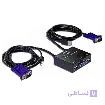 سوئیچ 2 پورت USB KVM دی لینک مدل KVM-222