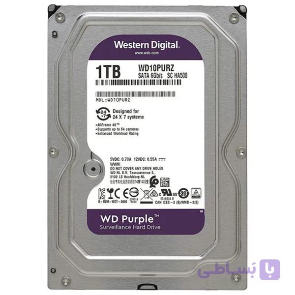 هارد اینترنال 1 ترابایت وسترن دیجیتال WD10PURZ – بنفش — تصویر 1