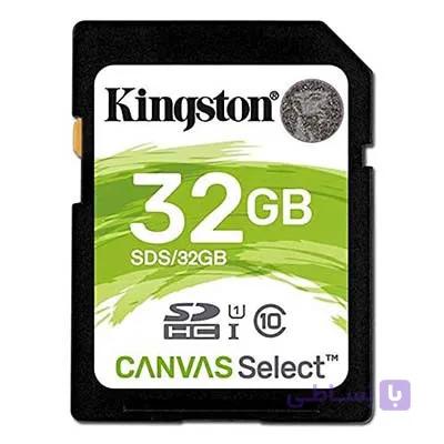 کارت حافظه کینگستون مدل SDHC Select 80R C10 با ظرفیت 32 گیگابایت — تصویر 1