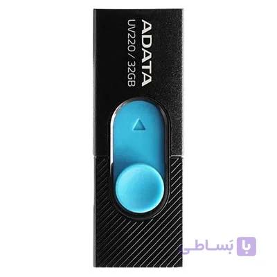 فلش مموری ای دیتا مدل UV220 ظرفیت 32 گیگابایت مشکی آبی — تصویر 1