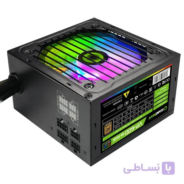 پاور کامپیوتر گیم‌مکس VP-600-RGB — تصویر 1