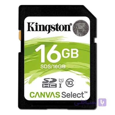 کارت حافظه کینگستون مدل SDHC Select 80R C10 با ظرفیت ۱۶ گیگابایت — تصویر 1
