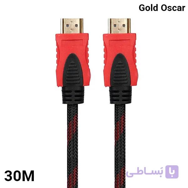 کابل 30 متری HDMI اسکار Gold پک نایلونی — تصویر 1