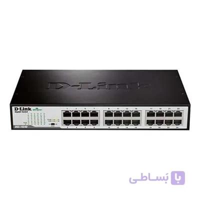 سوییچ 24 پورت گیگابیتی، غیر مدیریتی و دسکتاپ دی لینک مدل DGS-1024D — تصویر 1