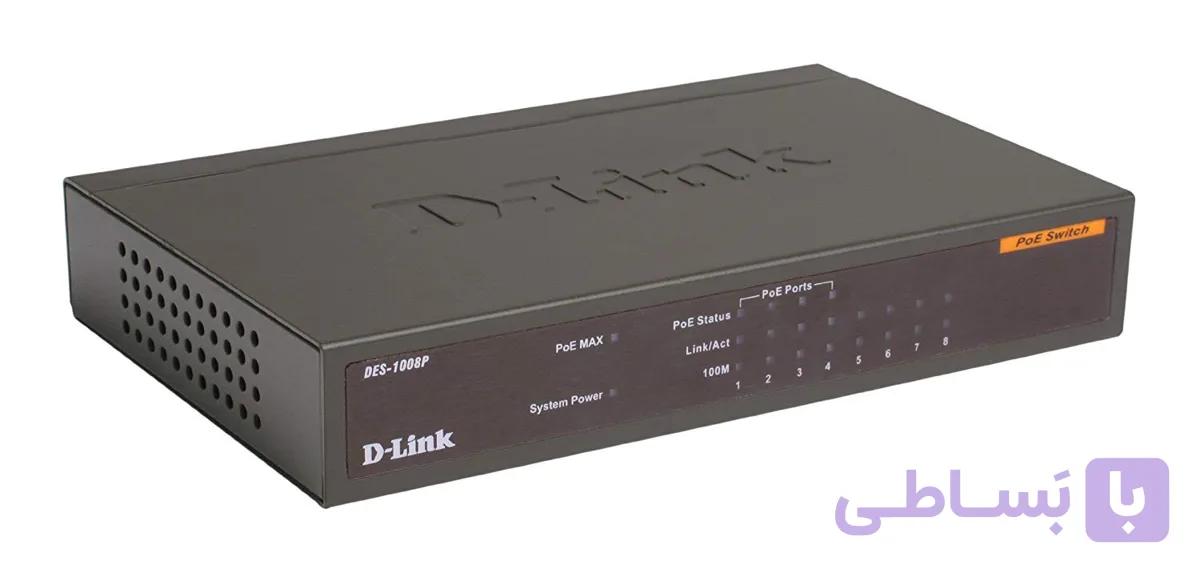 سوییچ 8 پورت PoE دی‌ لینک مدل DES 1009 Plus