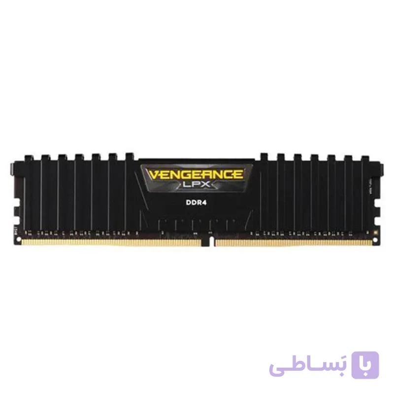 رم کامپیوتر کورسیر تک کاناله مدل Vengeance LPX فرکانس 3200 مگاهرتز DDR4 تایمینگ CL16 حافظه 8 گیگابایت