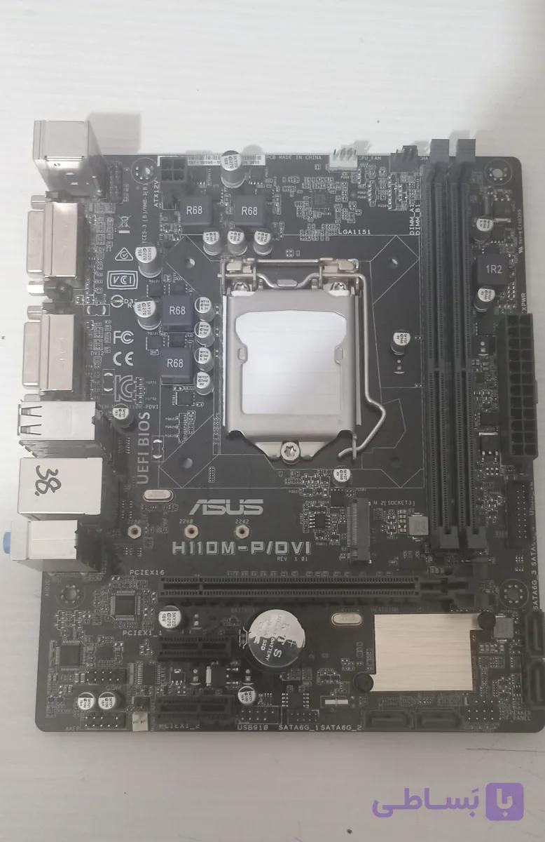 مادربرد ایسوس مدل H110M-P/dvi-استوک