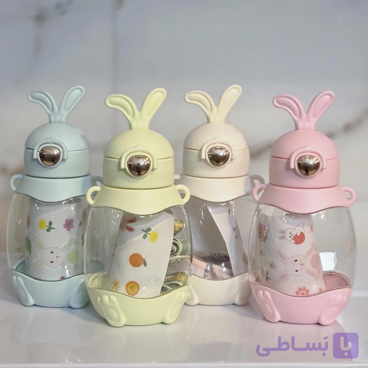 قمقمه طرح خرگوش مدل استیکر دار — تصویر 1