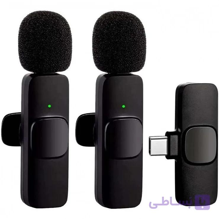 میکروفون یقه ای مدل K9 دو میکروفون