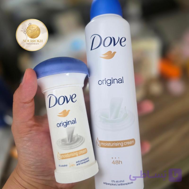 پک دئودورانت ضدتعریق اورجینال داو – اسپری ۴۸ ساعته + مام مدل قارچی ۲۴ ساعته — تصویر 1