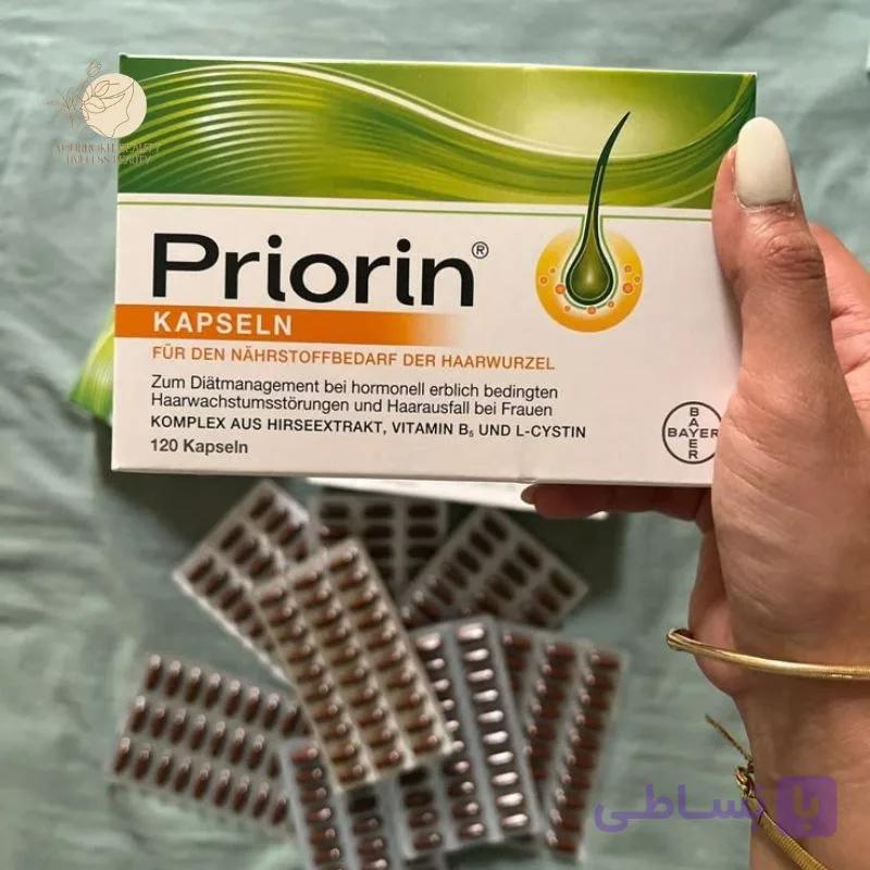 کپسول ضد ریزش و تقویت‌کننده مو پرایورین بایر Priorin Kapseln (Priorin Capsules) – مکمل ضد ریزش مو اورجینال — تصویر 1