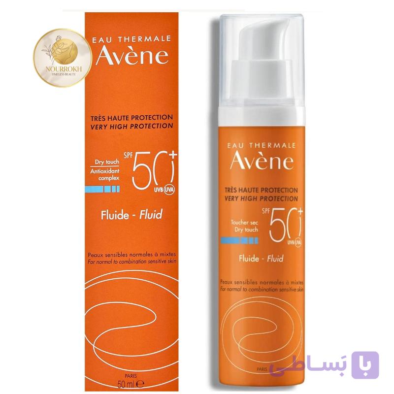 ضد آفتاب فلوئید SPF 50+ مدل Dry Touch مناسب پوست نرمال تا مختلط حجم 50 میلی‌لیتر — تصویر 1