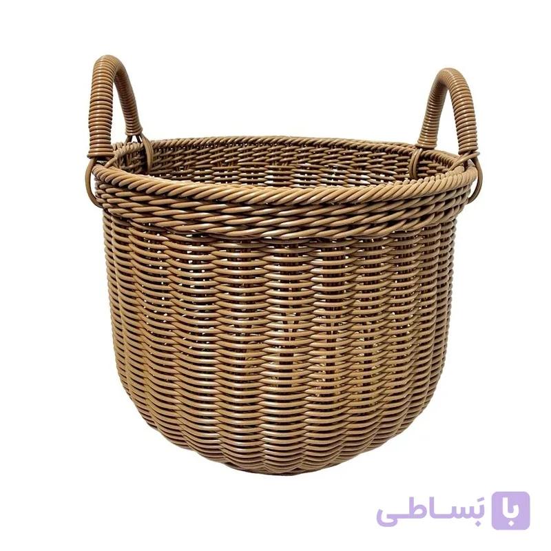 سبد رخت چرک کودک مدل قاصدک رنگ کرم — تصویر 1