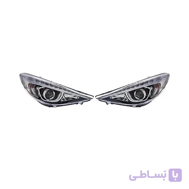 چراغ جلو 207 مدرن کامل با لامپ و LED — تصویر 1