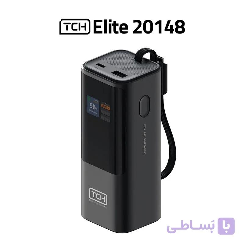 پاوربانک 148 وات تی سی اچ مدل Elite 20148 ظرفیت 20000 میلی آمپر ساعت