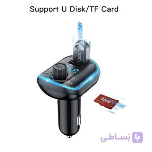 شارژر فندکی و اف ام پلیر یسیدو مدل YESIDO Y44 BT — تصویر 1