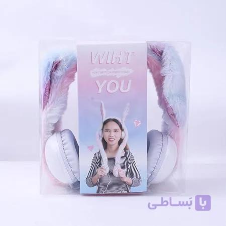 هدفون فانتزی خرگوشی LED مدل QL-412 — تصویر 1