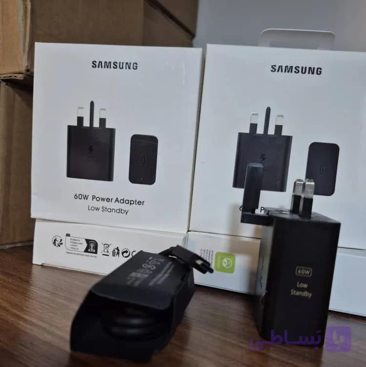شارژر دیواری سامسونگ مدل EP-T6010 توان ۶۰ وات سه پین همراه کابل