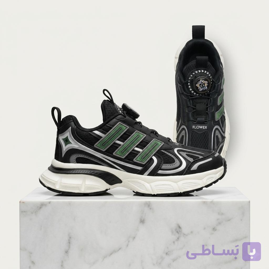 کتانی اسپرت بچگانه مدل فلاور (Flower) بند چرخشی هوشمند کد 3028