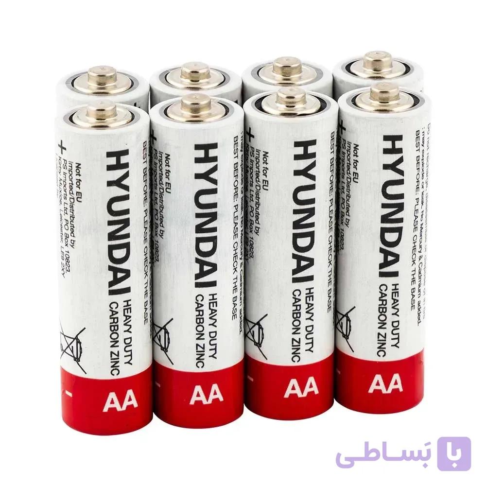 باتری نیم قلم AA شیرینگ قرمز 4 تایی برند HYUNDAI