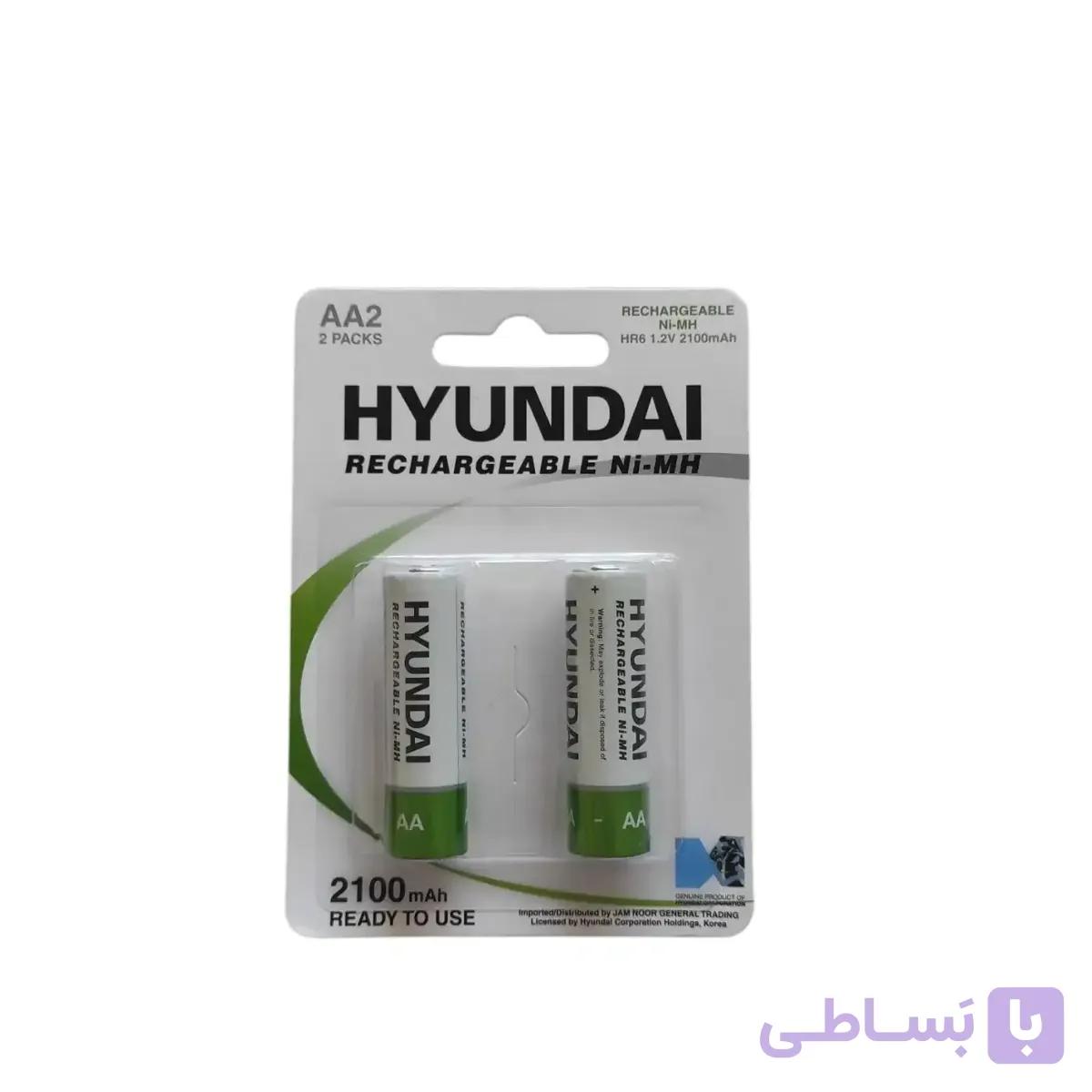 باتری قلم شارژی 2100MAH دوتایی برند HYUNDAI